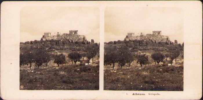 ST44N Athenes, Acropole, stereoscopic photo