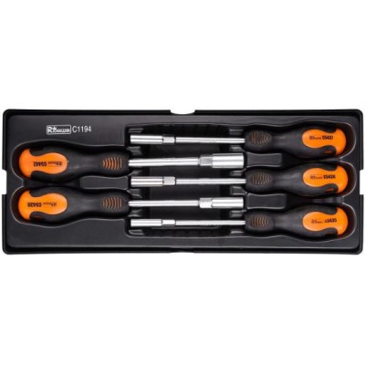 Set surubelnite cu cap tubular, sertar TIP A (385x150 mm) pentru dulap mobil, 6-13 mm, 5 buc, RICHMANN GartenVIP DiyLine foto