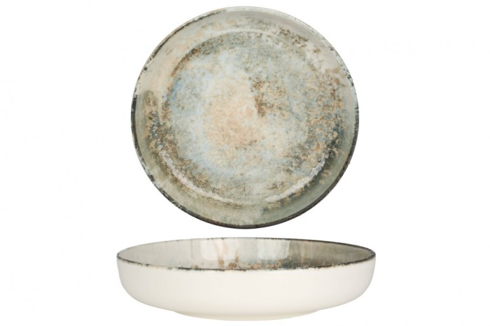 Rinart Farfurie ad&acirc;ncă - Obvara - Porţelan - 19 cm (500cc) - set de 6