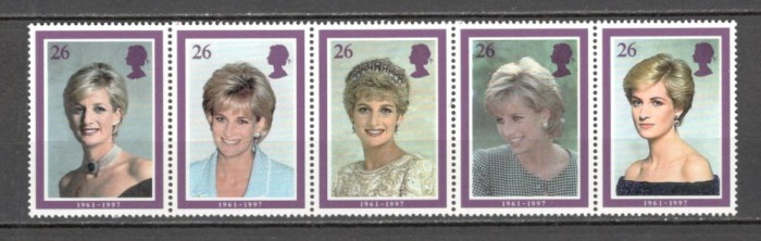 Anglia/Marea Britanie.1998 Moartea Printesei Diana-streif GA.240