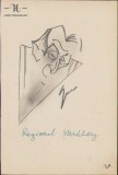 183S Caricatură regizorul Sternberg, anii 1930, Geo Dumitrescu, semnată