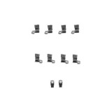 Set accesorii placute frana Delphi LX0432, parte montare : Punte Fata