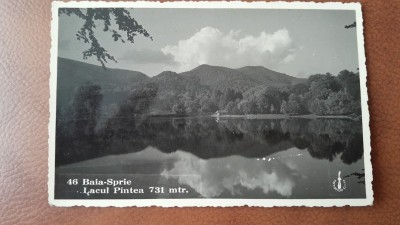 Carte postala, Baia Sprie Lacul Pintea, 1938 foto