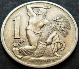 Moneda istorica 1 COROANA - CEHOSLOVACIA, anul 1922 * cod 2139 B