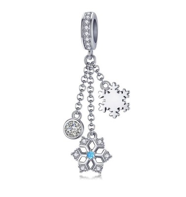 Charm Argint 925 -Snowflake -CHA1030C foto