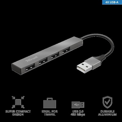 USB Hub Trust Halyx 4xUSB 2.0, alm foto