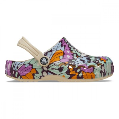 Saboti Crocs Baya Seasonal Printed Clog Kids Bej - Winter/White foto
