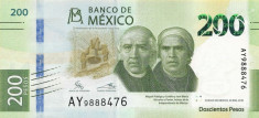 MEXICO ? bancnota ? 200 Pesos ? 2019 ? COMEMORATIV ? UNC foto