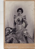 Romania CDV PORTRET DE TANARA FASHION FOTO NASCHITZ LASZLO LUGOS LUGOJ