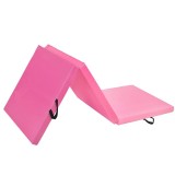 Saltea fitness groasa pentru antrenamente gimnastica, pliabila, 180x60x5,5cm, roz Household NewTrend