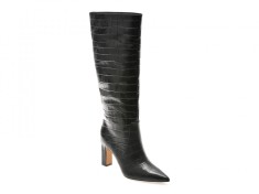 Cizme elegante ALDO negre, 13838606, din piele croco
