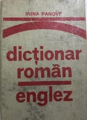 Dictionar roman englez Irina Panovf foto