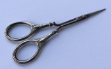 Foarfece / Forfecuta veche cu manere din argint - atelier european anii 1920