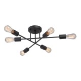 Cumpara ieftin Lustra Amsterindast metal negru 60x60x25 cm
