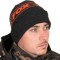 Caciula Fox Collection Beanie Hat Black &amp; Orange