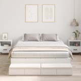 vidaXL Cadru de pat alb 140x200 cm