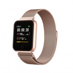 Ceas Smartwatch Forever ForeVigo, Bluetooth 4.2, 180 mAh, incarcare USB, Rose Gold foto