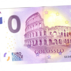 Bancnota souvenir Italia 0 euro Roma Colosseo 2021-1, UNC