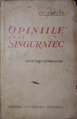 OPINIILE UNUI SINGURATEC foto