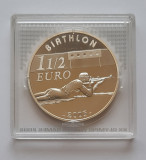 Moneda de argint - 1 1/2 Euro &quot;Biathlon&quot;, Franta 2005 - A 3337, Europa
