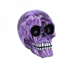 Statueta craniu Purple Romance 11 cm foto