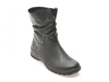 Ghete RIEKER negre, Z7193, din piele naturala