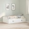 vidaXL Cadru de pat Alb 75x190 cm