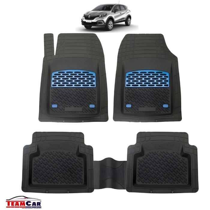 Covorase Auto TeamCar&reg; Tip Tavita Compatibile Renault Captur (2013-2024) Blue