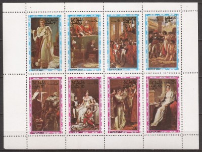 OMAN PICTURA NAPOLEON ( bloc dantelat ) MNH foto