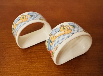 2 INELE PENTRU SERVETELE, DIN PORTELAN VILLEROY &amp;amp; BOCH LUXEMBOURG H4CM foto