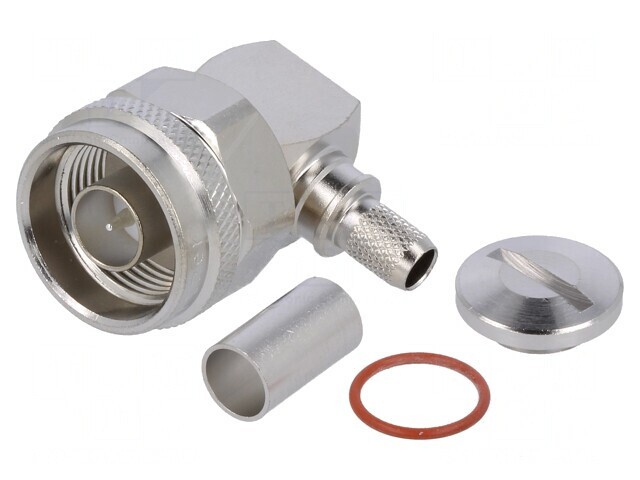 Mufă N tată unghi 90&deg; 50&Omega; PTFE