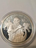 CHINA 10 yuan 1990 HOMER PROOF argint, .925 , 27 g tiraj 30 000 moneda din foto, Asia