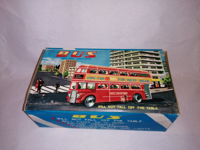 bnk jc Hong Kong - OK Toys 3314 - autobuz cu baterii - in cutie foto