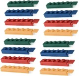 Set de 16 cleme pentru etansare Hoshen, plastic, multicolor, 12 x 1.8 cm