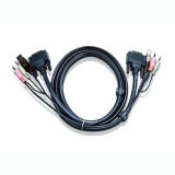 Cumpara ieftin CABLU KVM ATEN cablu 3 in 1 conector tip USB (T) | 3.5 mm Jack (T) x 2 | DVI-D (T) &amp;quot;2L-7D02U&amp;quot;