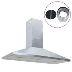 vidaXL Hotă de aragaz, 90 cm, oțel inoxidabil