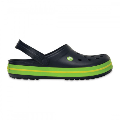 Saboti Crocs Crocband Bleumarin - Navy/Volt Green foto