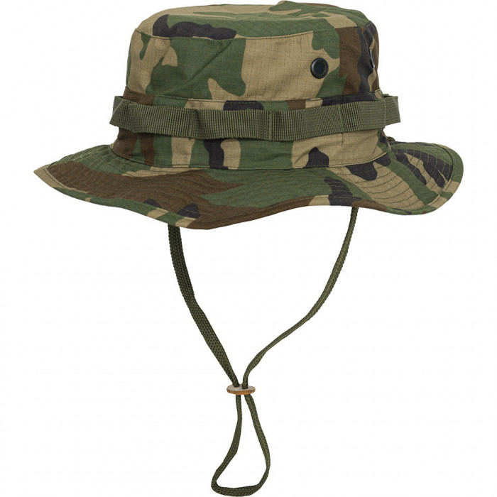 Palarie Tactica GI BOONIE Ripstop Woodland Mil-Tec