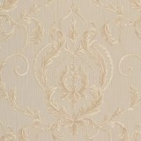 Tapet clasic, baroc, gri, maro, crem, dormitor,47521