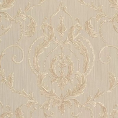 Tapet clasic, baroc, gri, maro, crem, dormitor,47521 foto