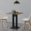 Masa bucatarie Lindesnes WOS efect lemn de nuc/negru [en.casa] HausGarden Leisure, [en.casa]