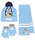 Șapcă pentru copii cu fular și mănuși BLUEY