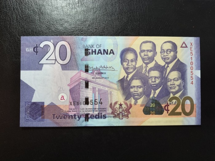 GHANA 20 CEDIS 2017 UNC