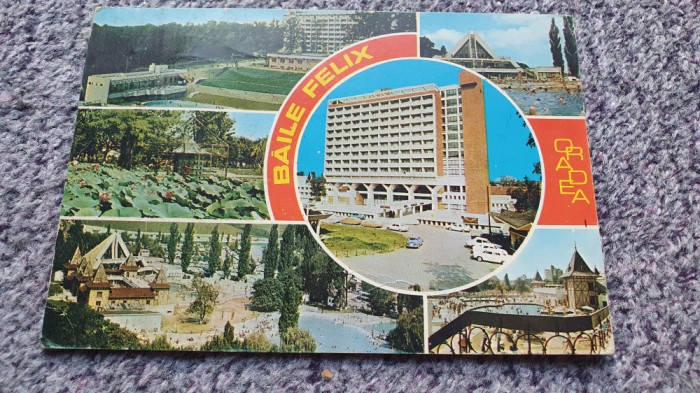 Vedere Baile Felix, anii 80, timbrata si circulata
