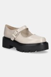 Aldo pantofi de piele ARIGON culoarea bej, cu platforma, 14058777