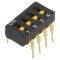 Comutator DIP-SWITCH 4 secțiuni ON-OFF
