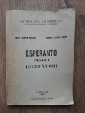 Esperanto pt. incepatori Bociort Dobre Universitatea Timișoara pliante prospecte