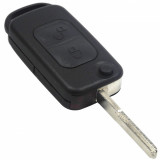 Carcasa cheie auto briceag cu 2 butoane si lamela 2 track MB-110, compatibil Mercedes AllCars, AutoLux
