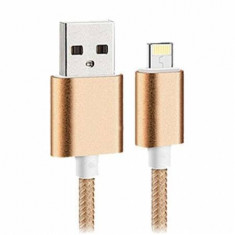 Cablu de date Star USB la Lightning 0.3m Auriu foto