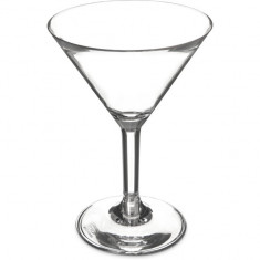 Pahar martini din policarbonat transparent, 250 ml